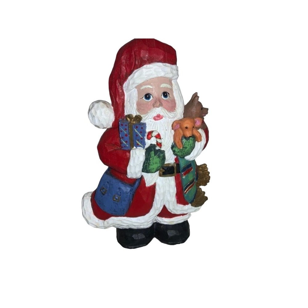 Santa Claus Resin Figure  8 Inch